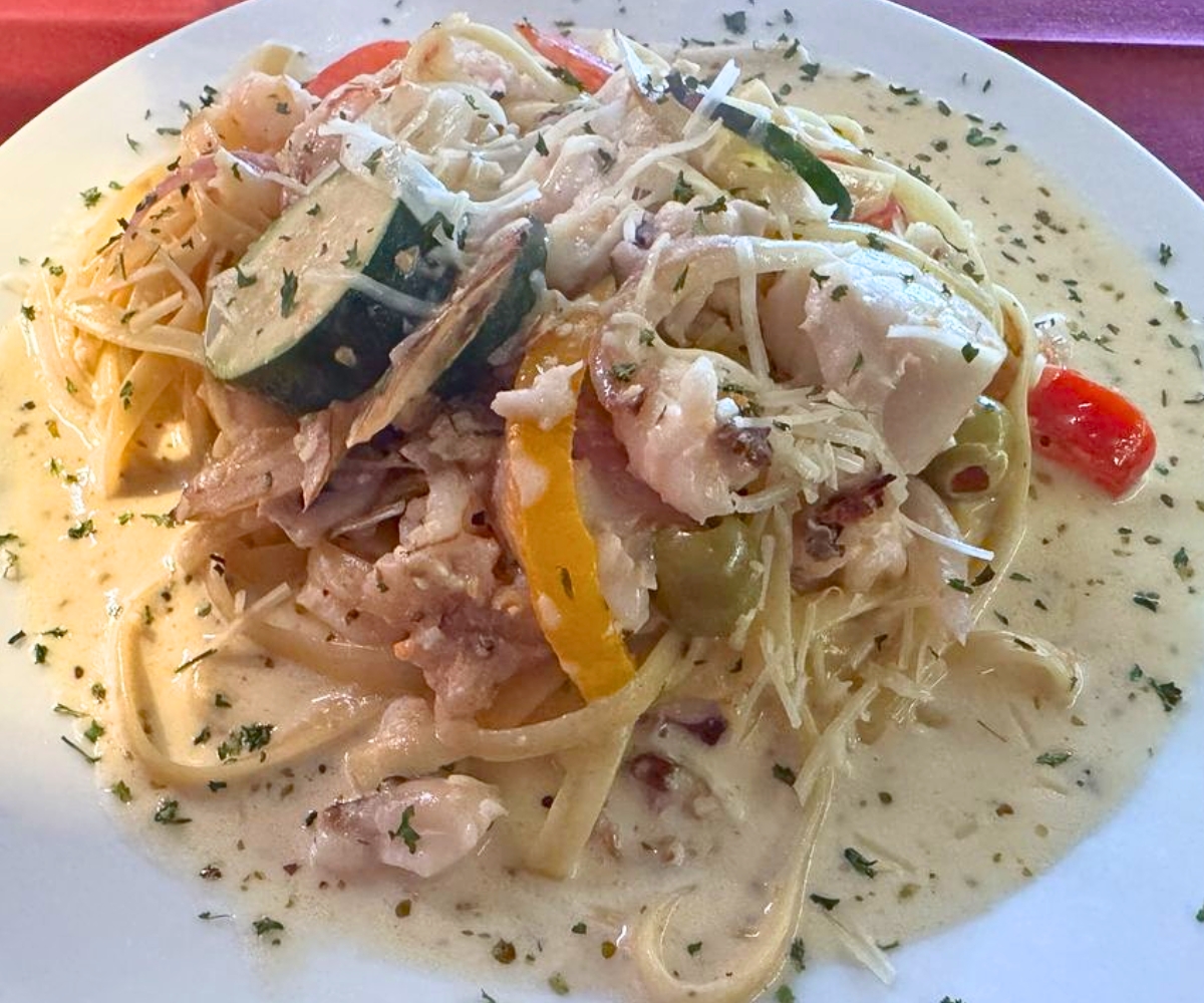 Seafood Pasta at Jazz Bistro in Fairbanks, AK