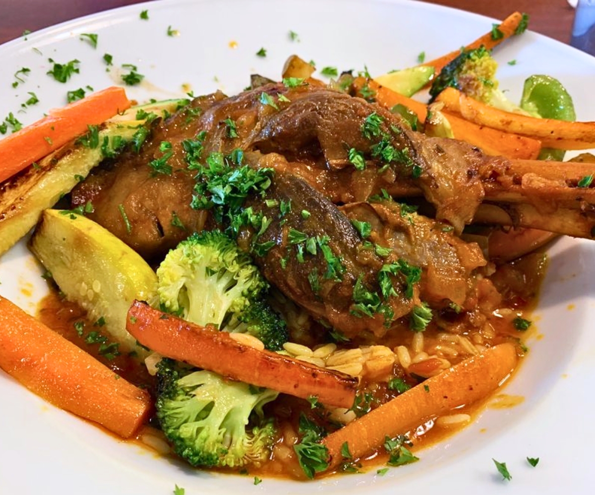 lamb shank at Ardiana’s Restaurant in Novi, Michigan