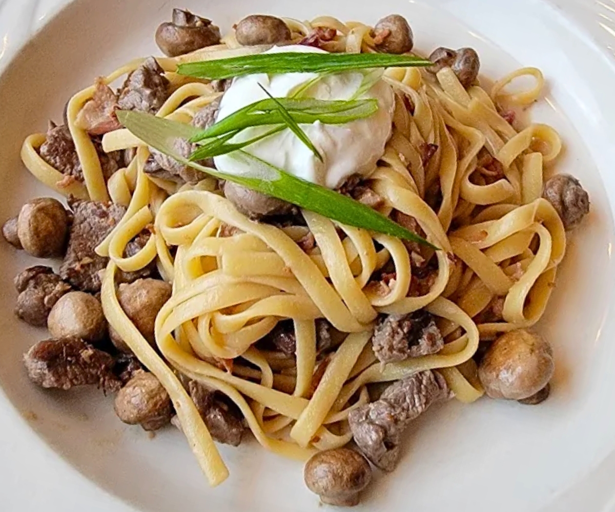 Stroganoff at The Mint Cafe and Bar in Belgrade, Montana
