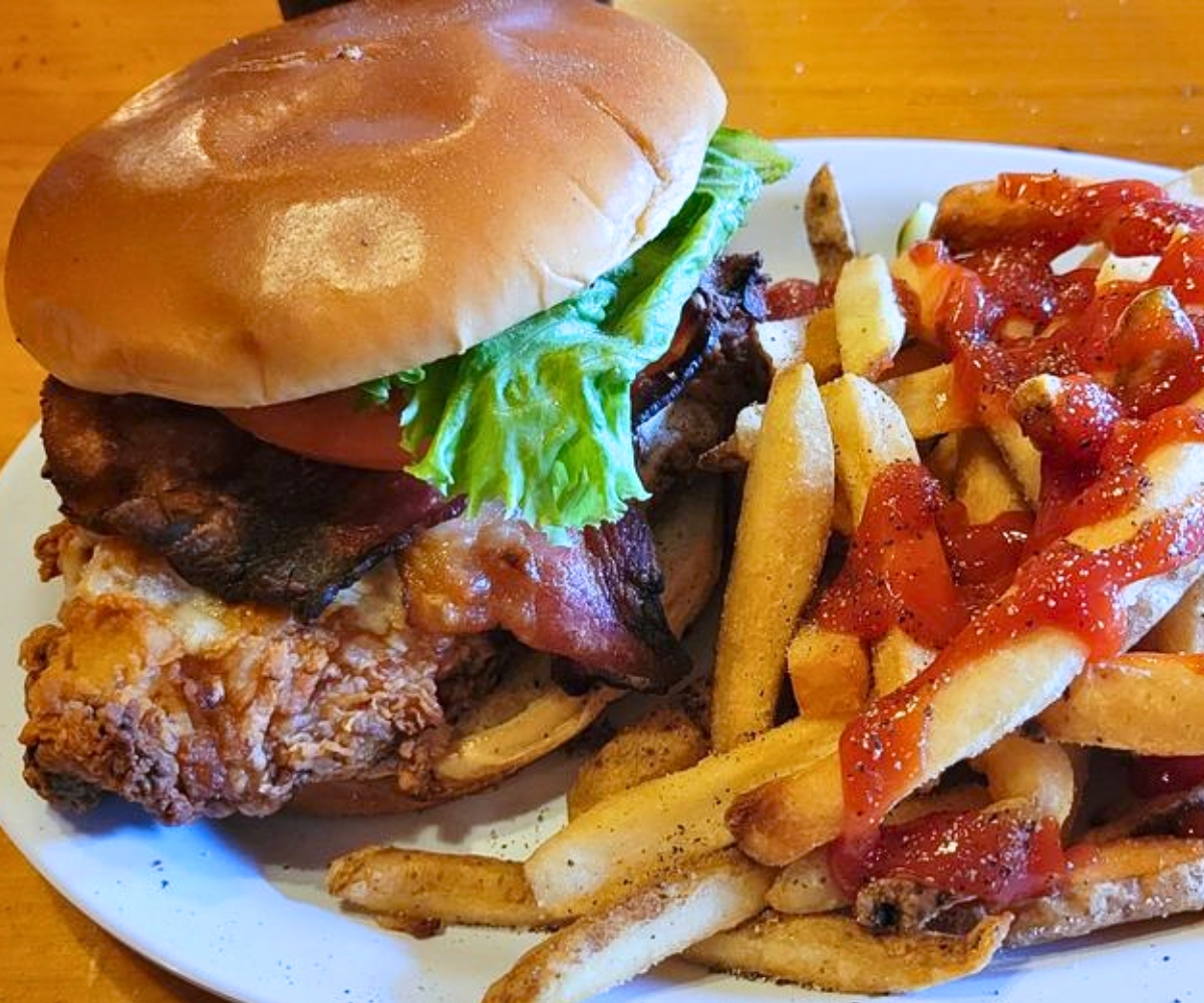 Chicken Sandwich at Lookout Tavern in Killington, Vermont
