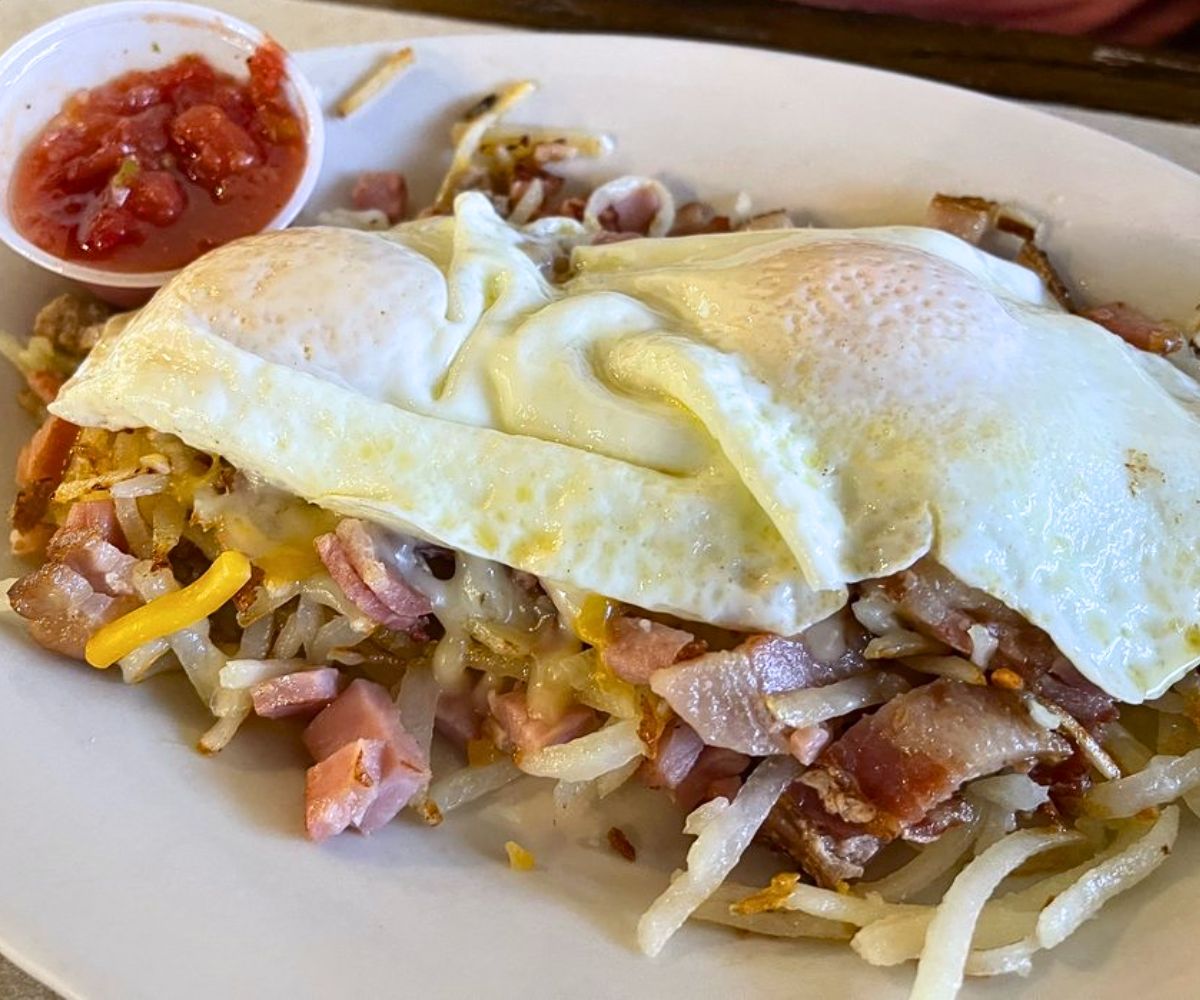 Farmer's Skillet at Magnolia Cafe in Durant, Oklahoma