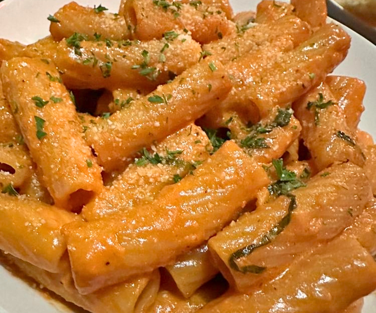 Rigatoni alla Vodka at Lost Dog Cafe & Lounge in Binghamton, New York