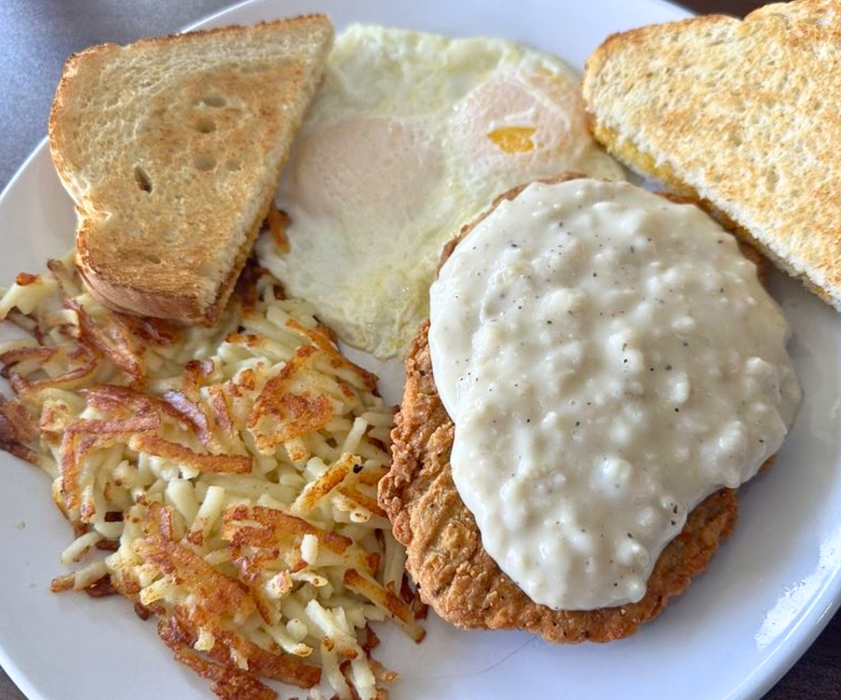 Country Fried Steak at French Toast Cafe in Mesa, Arizona