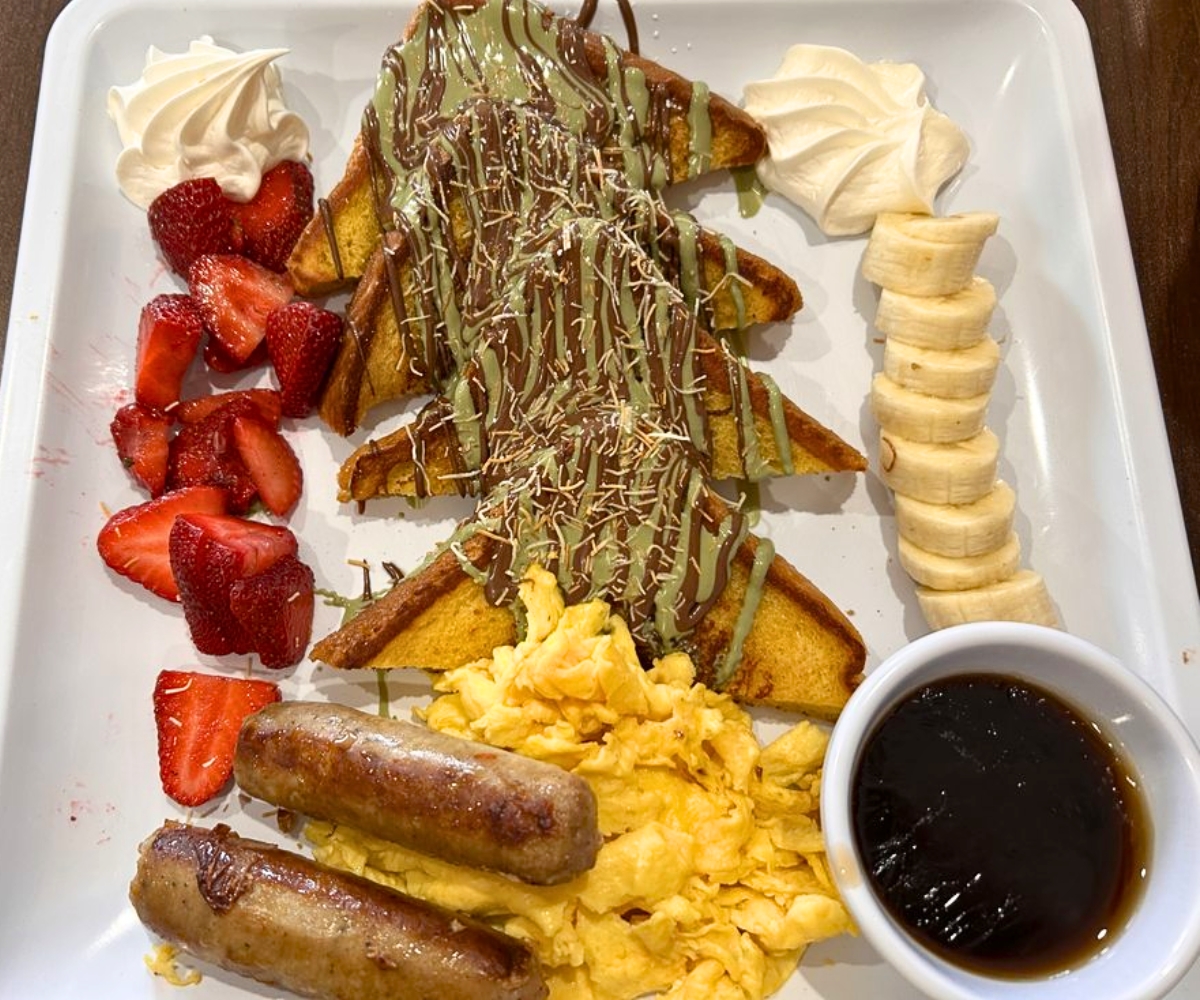Dubai chocolate French toast combo at French Toast Cafe in Mesa, AZ