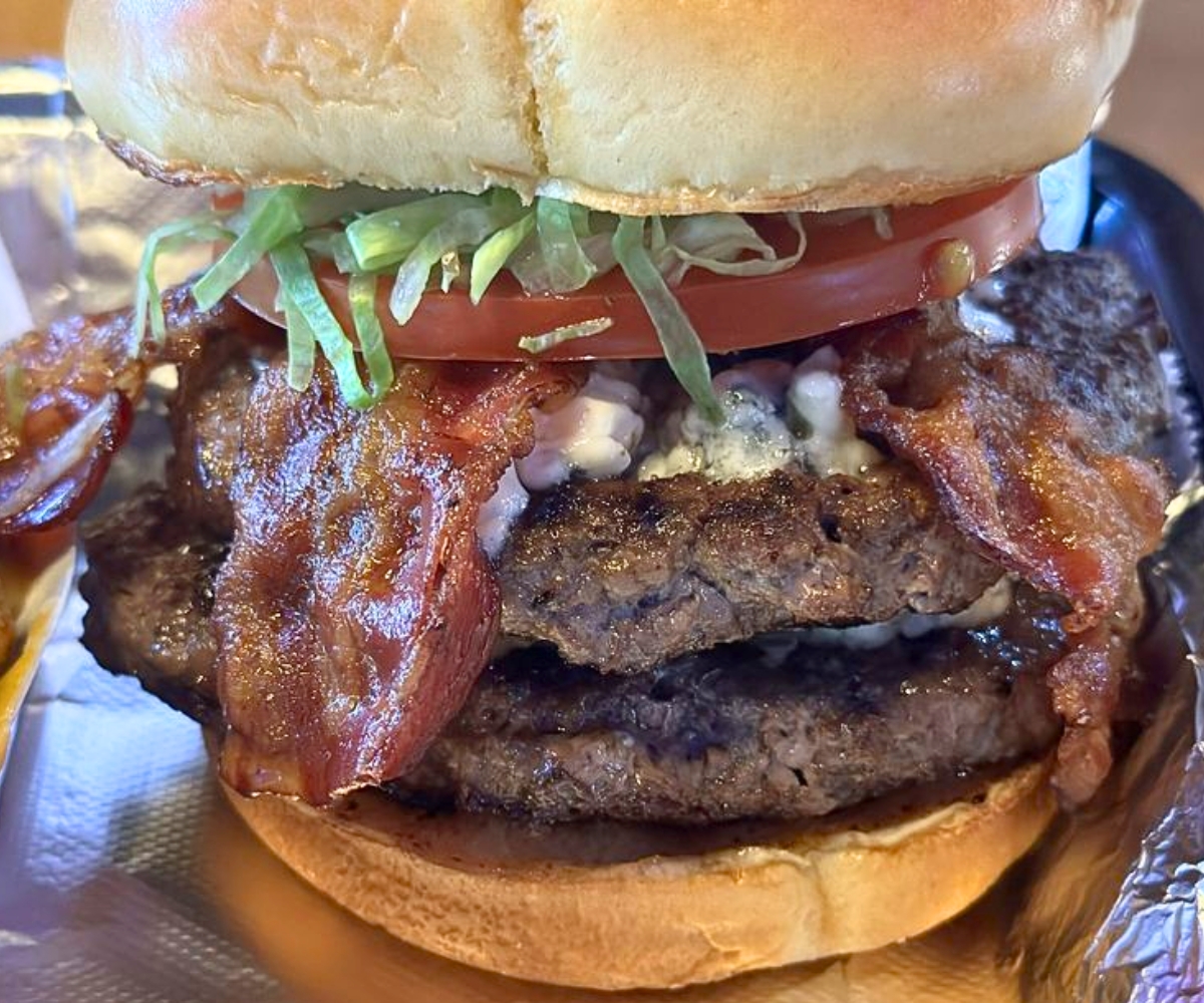 Bleu's Burger at MoJoe's Burger Joint in Raleigh, NC
