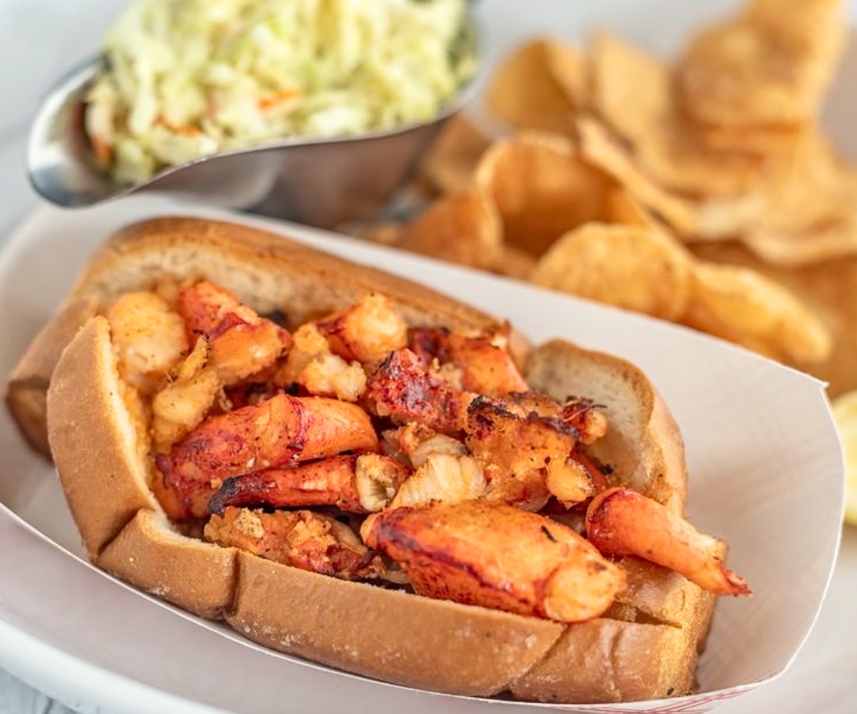 New England Lobster Roll at Northeast Seafood Kitchen in Ocean View, Delaware