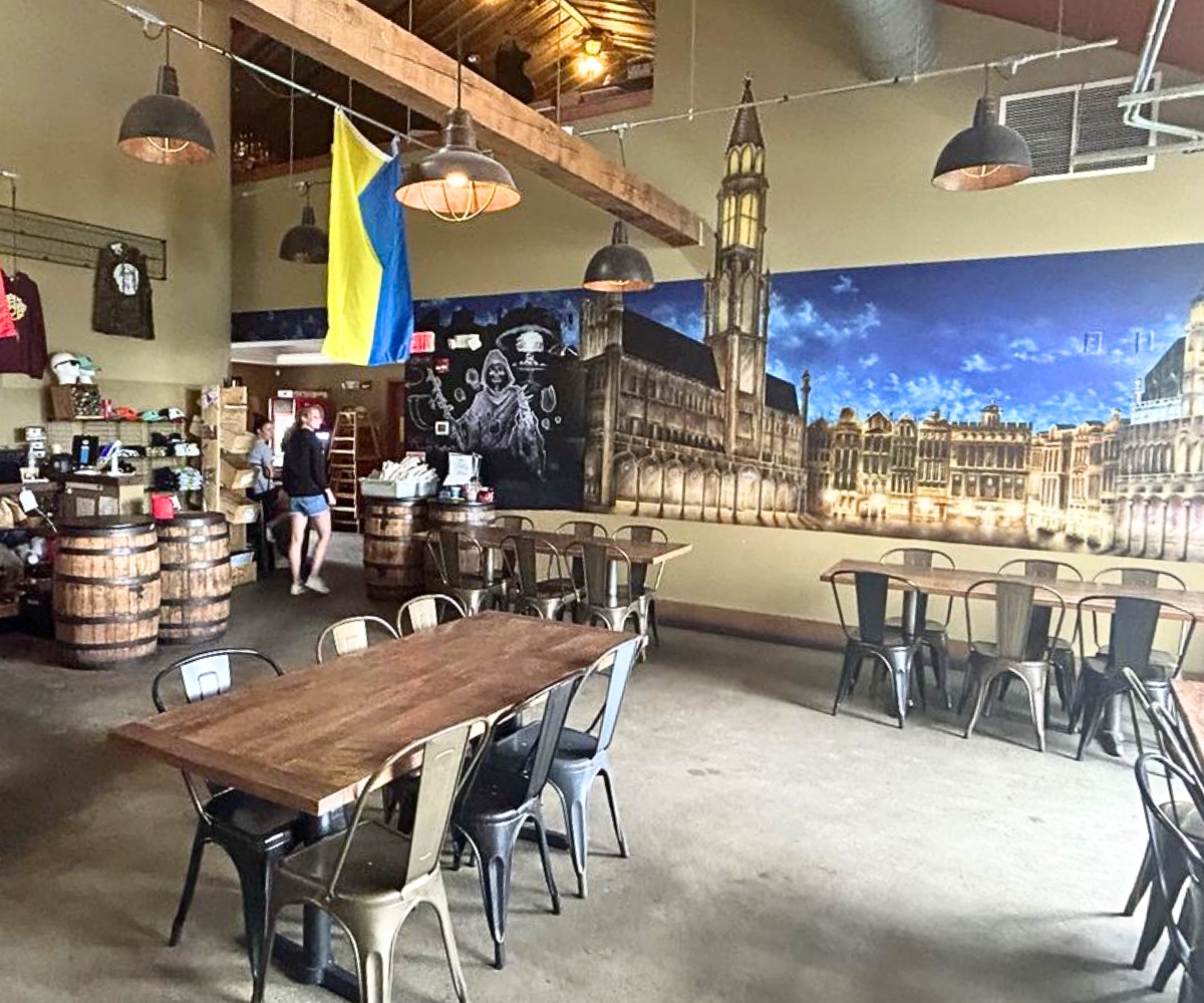 interior of Mason's Brewing in Brewer, ME