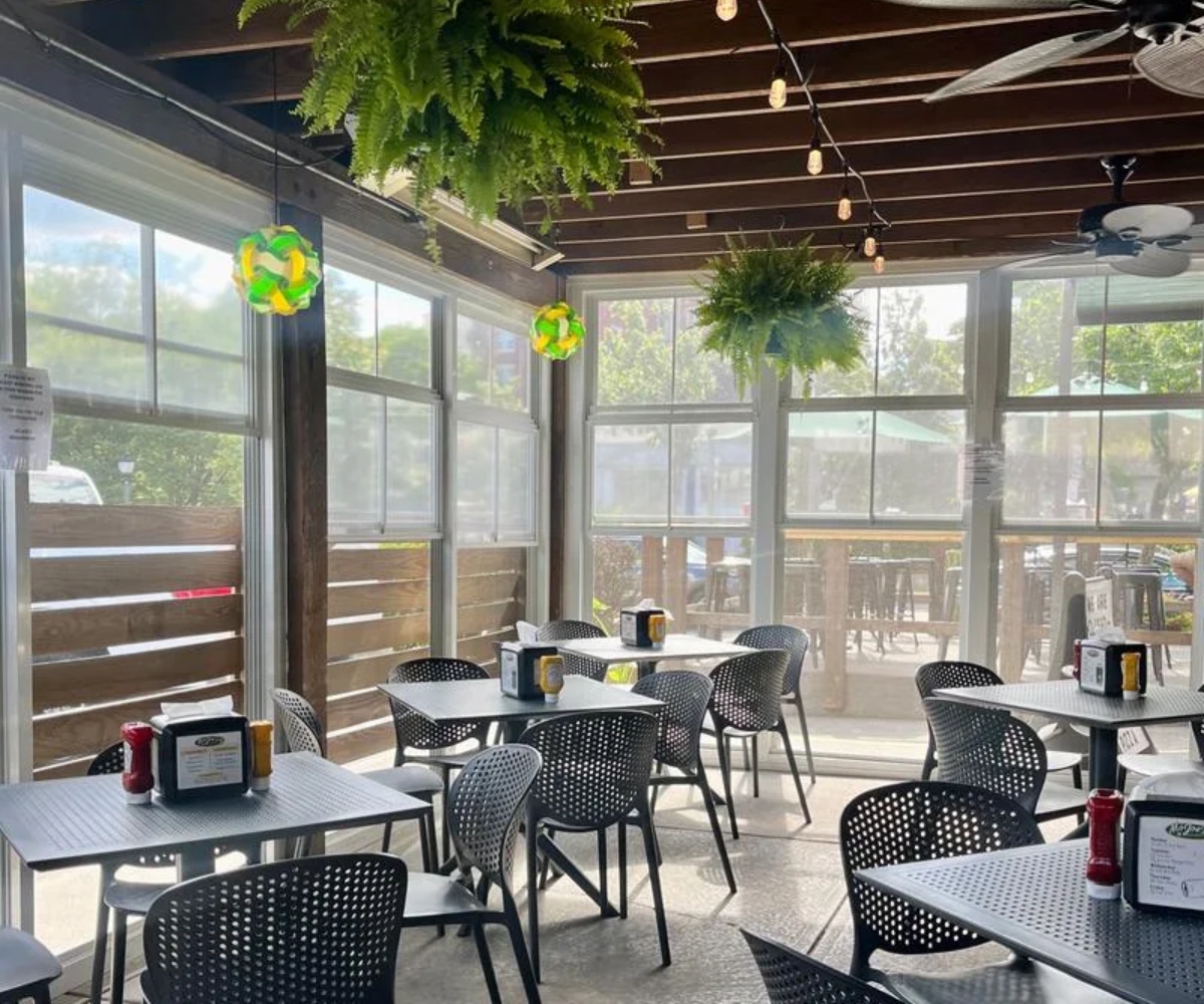 interior of MoJoe's Burger Joint in Raleigh, North Carolina