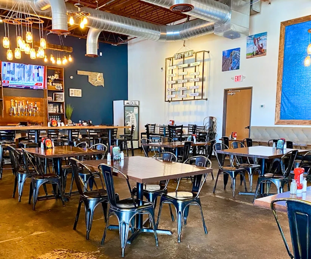 interior of The Lokal Yukon in Yukon, OK
