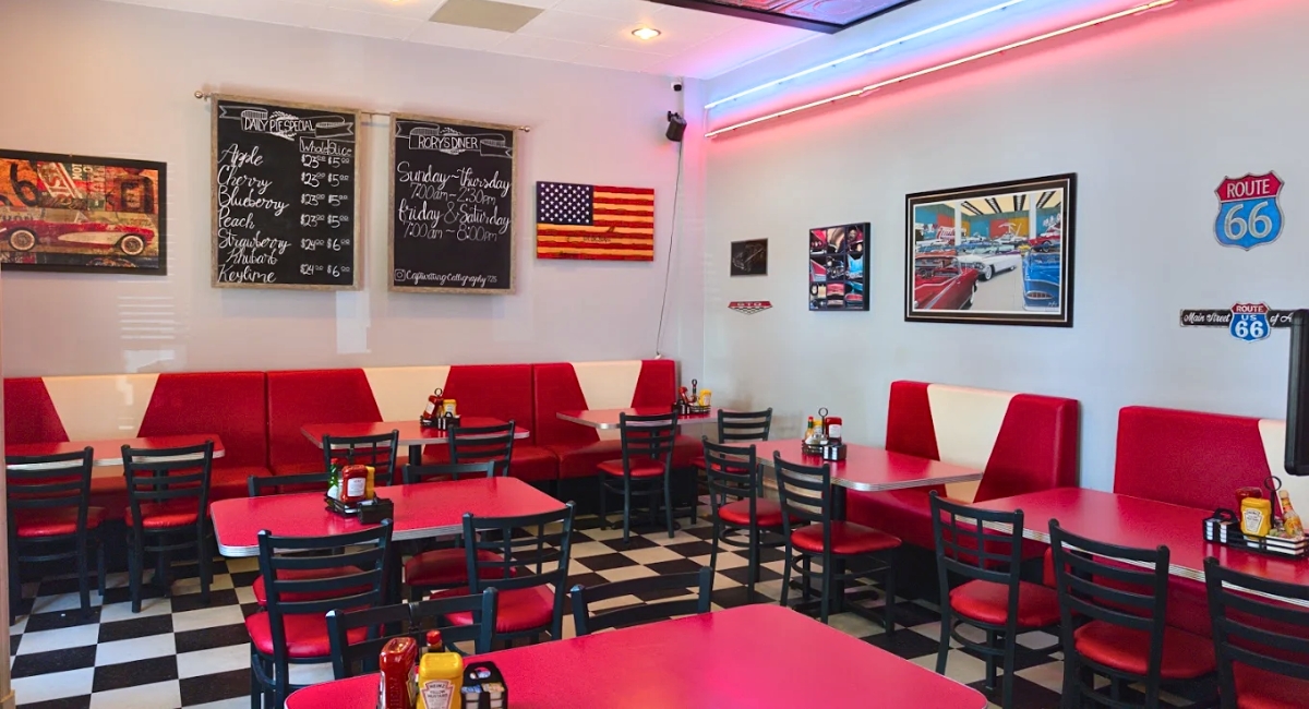interior of Rory's Diner in Parker, Colorado