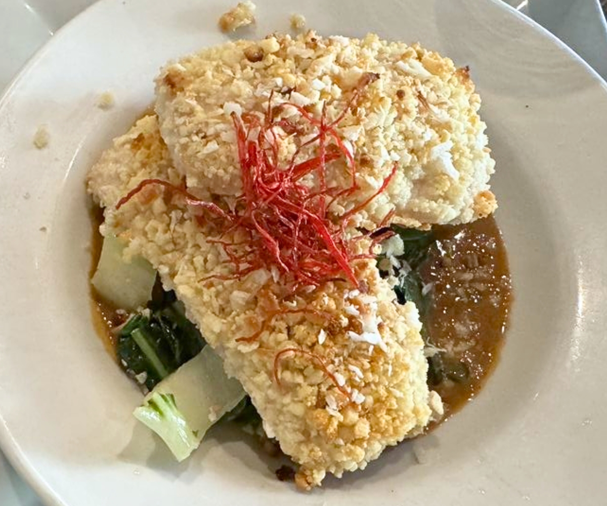Macadamia Nut Crusted Mahi Mahi at The Twisted Cork in Grant Pass, Oregon