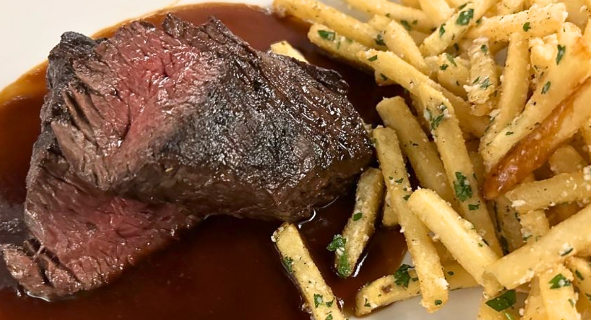 Steak Frites at Brick Walk Tavern in Fairfield, Connecticut