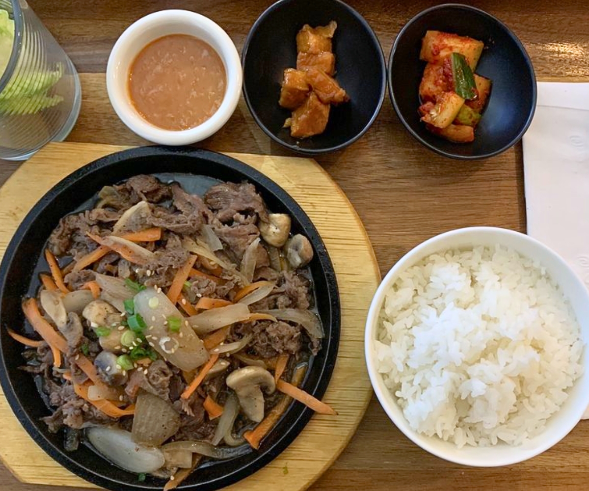 Korean BBQ Beef at Bapsang in North Kingstown, Rhode Island