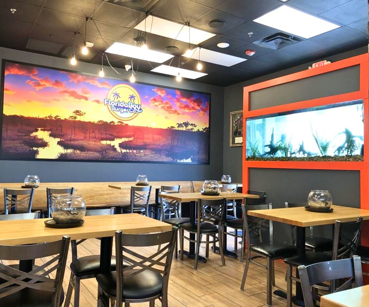 interior of Florida Boy Burger in Fort Myers, FL