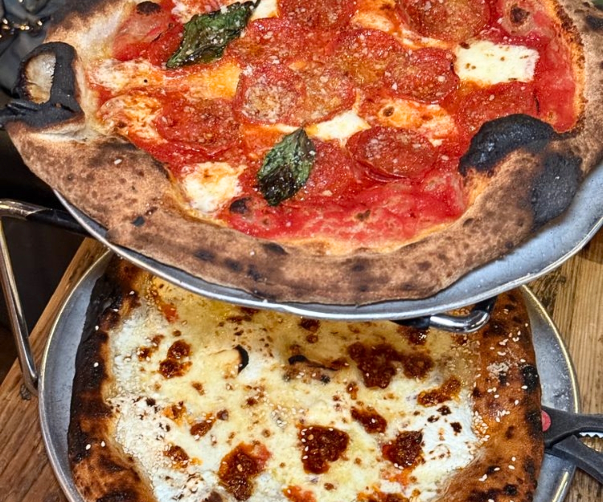 pizzas at The Parlor in Dobbs Ferry, NY