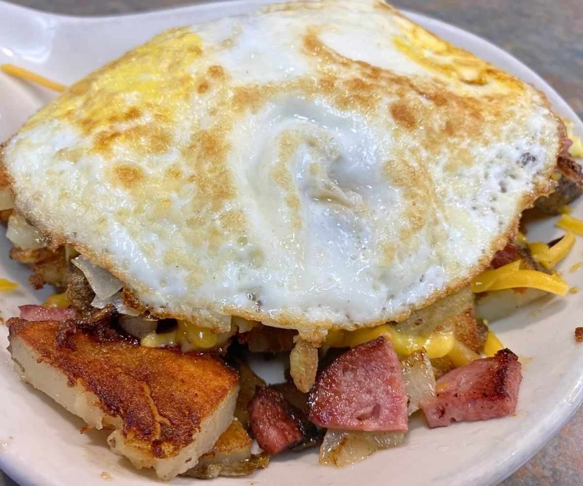 Reindeer & Cheese Skillet at Southside Grill in Anchorage, AK