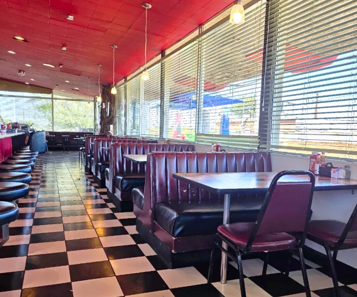 interior of Rutherford's 66 Family Diner in Kingman, Arizona