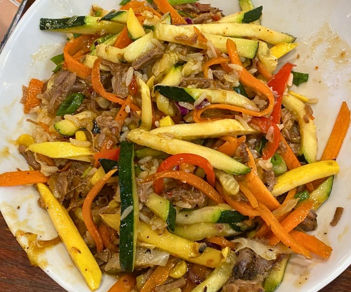 Asian Beef Bowl at Painted Horse in Bartlesville, Oklahoma