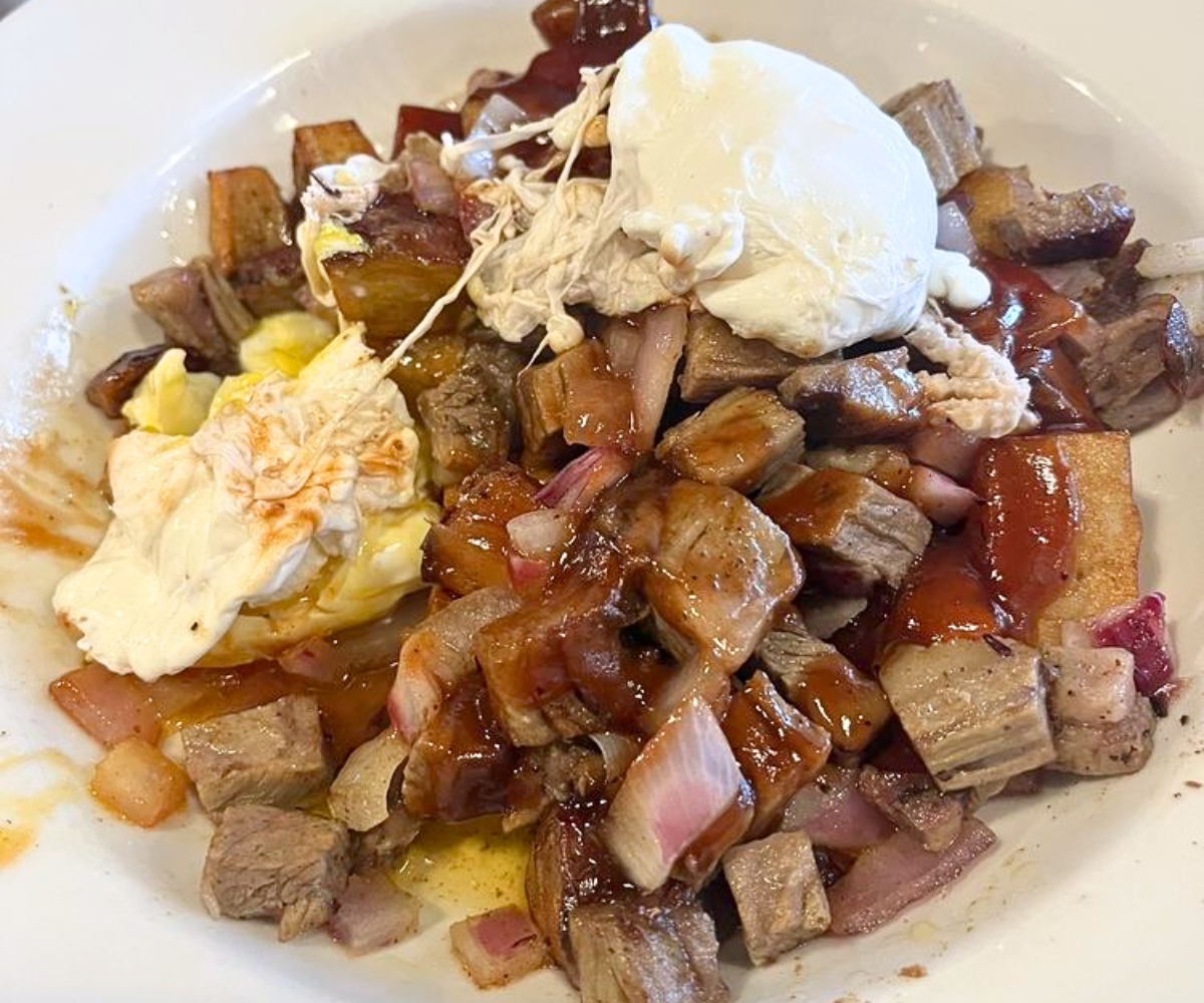 Beef Brisket Hash at Glass Onion Griddle in Allen Park, Michigan
