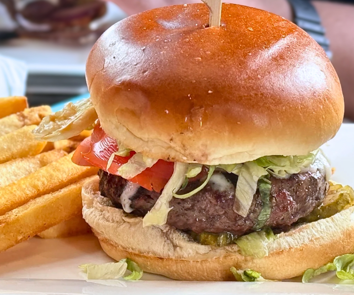 The Burger at Lost Dog Cafe & Lounge in Binghamton, New York