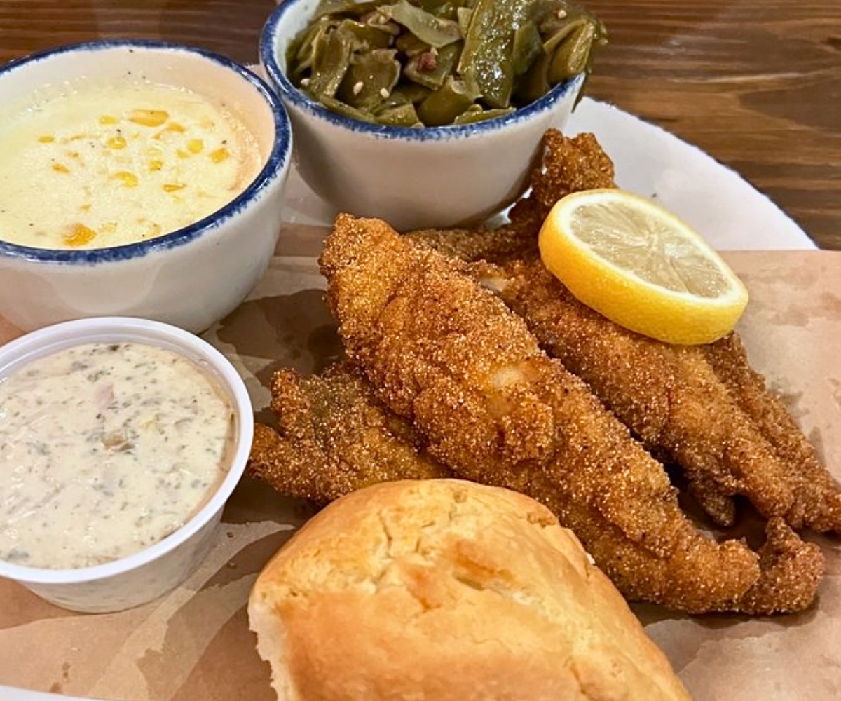 Fried Catfish at Five Oaks Farm Kitchen in Sevierville, Tennessee
