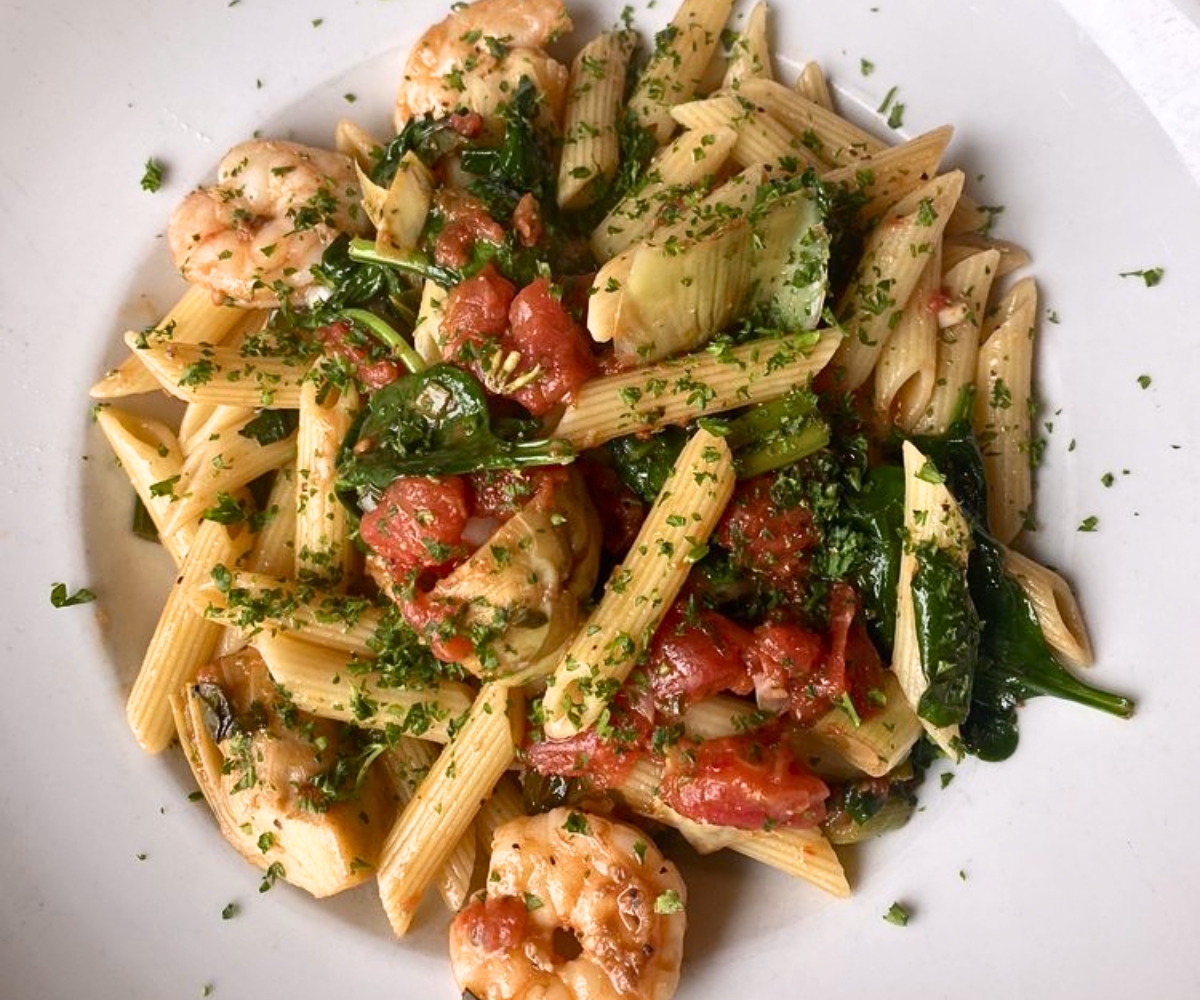 Twisted Penne Primavera at Twisted Olive in Bethlehem, PA