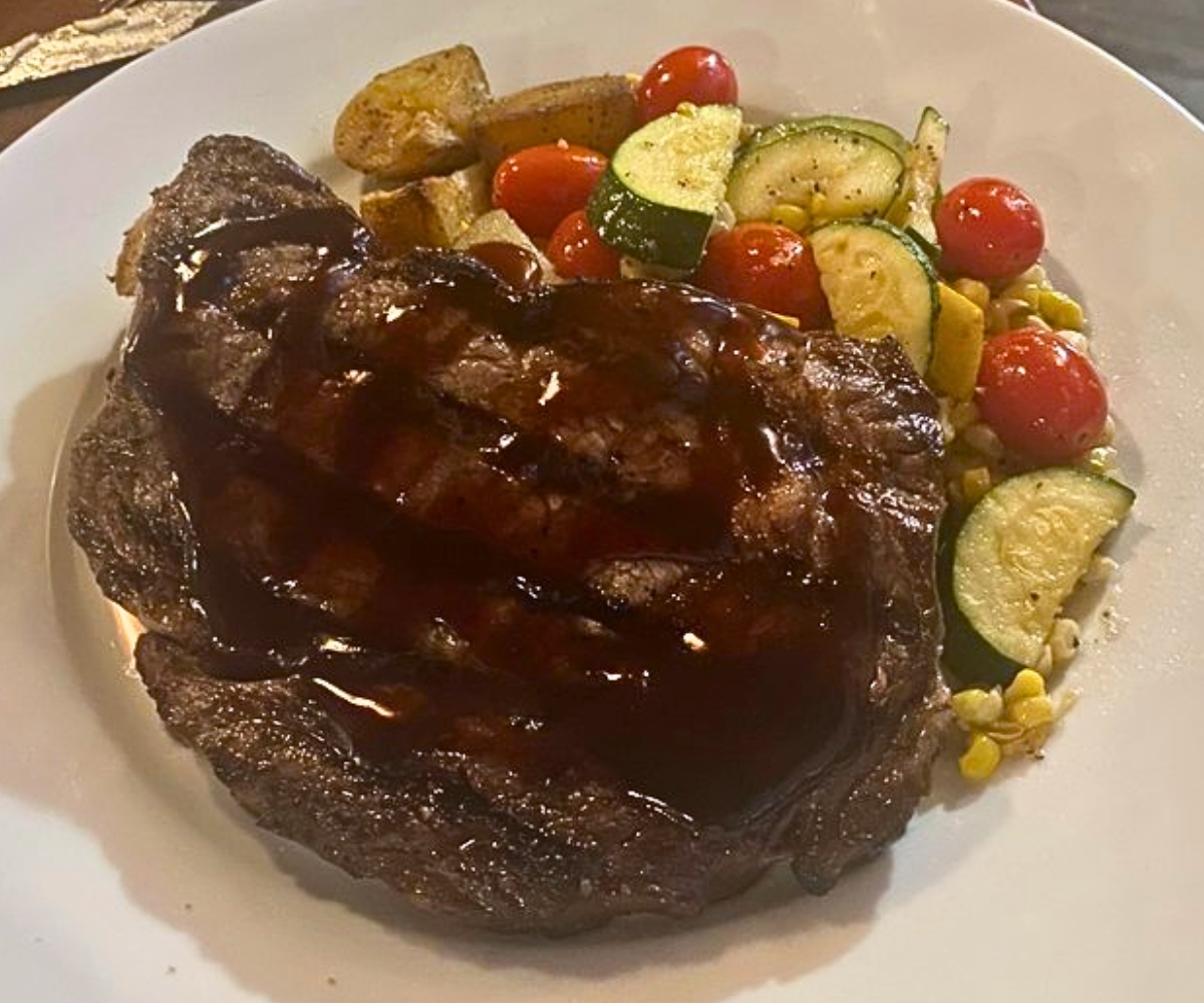Grilled Grass Finished Ribeye at Twisted Olive in Bethlehem, Pennsylvania