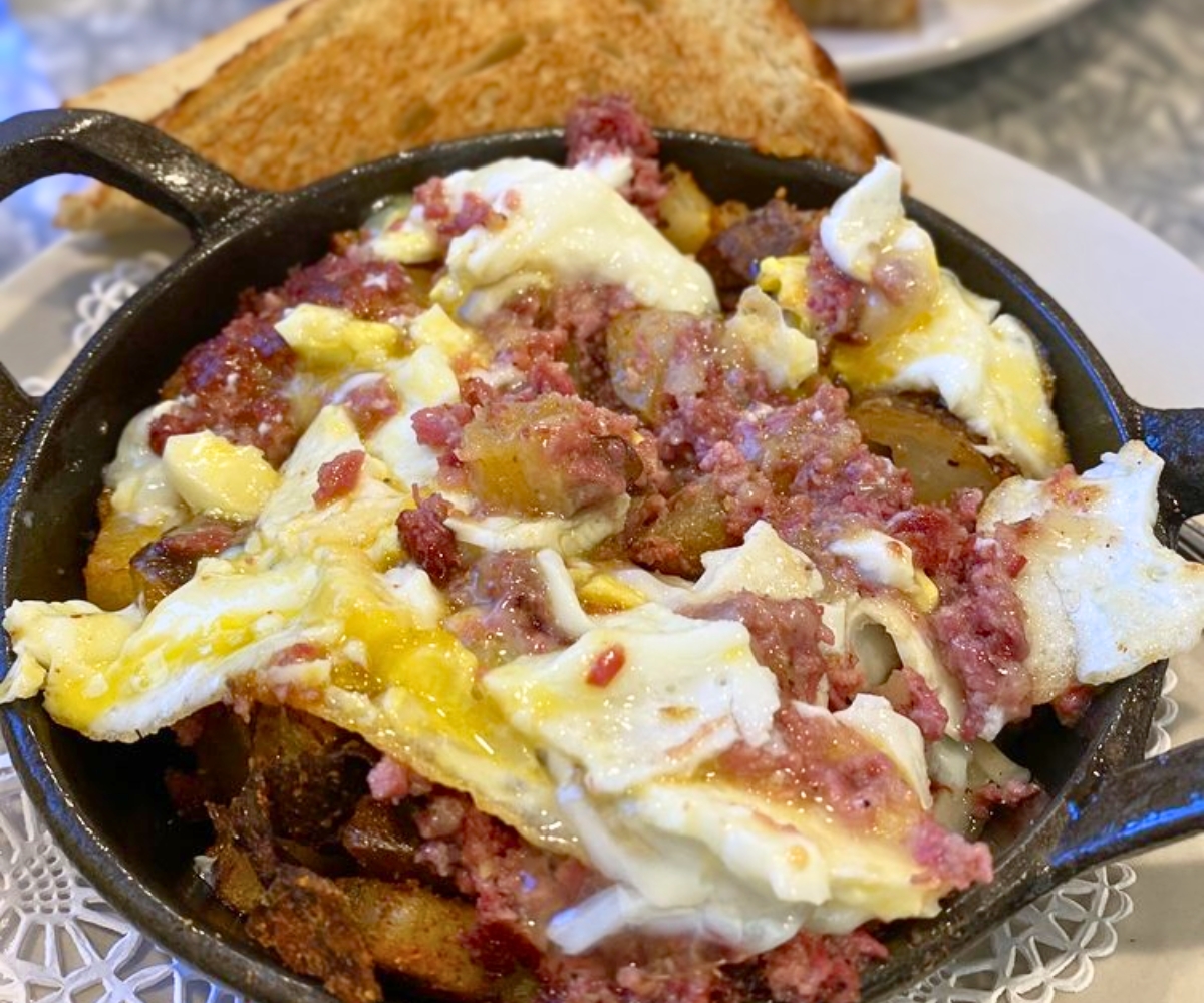Vermonter Hash Skillet at  Henry's Diner in Burlington, Vermont