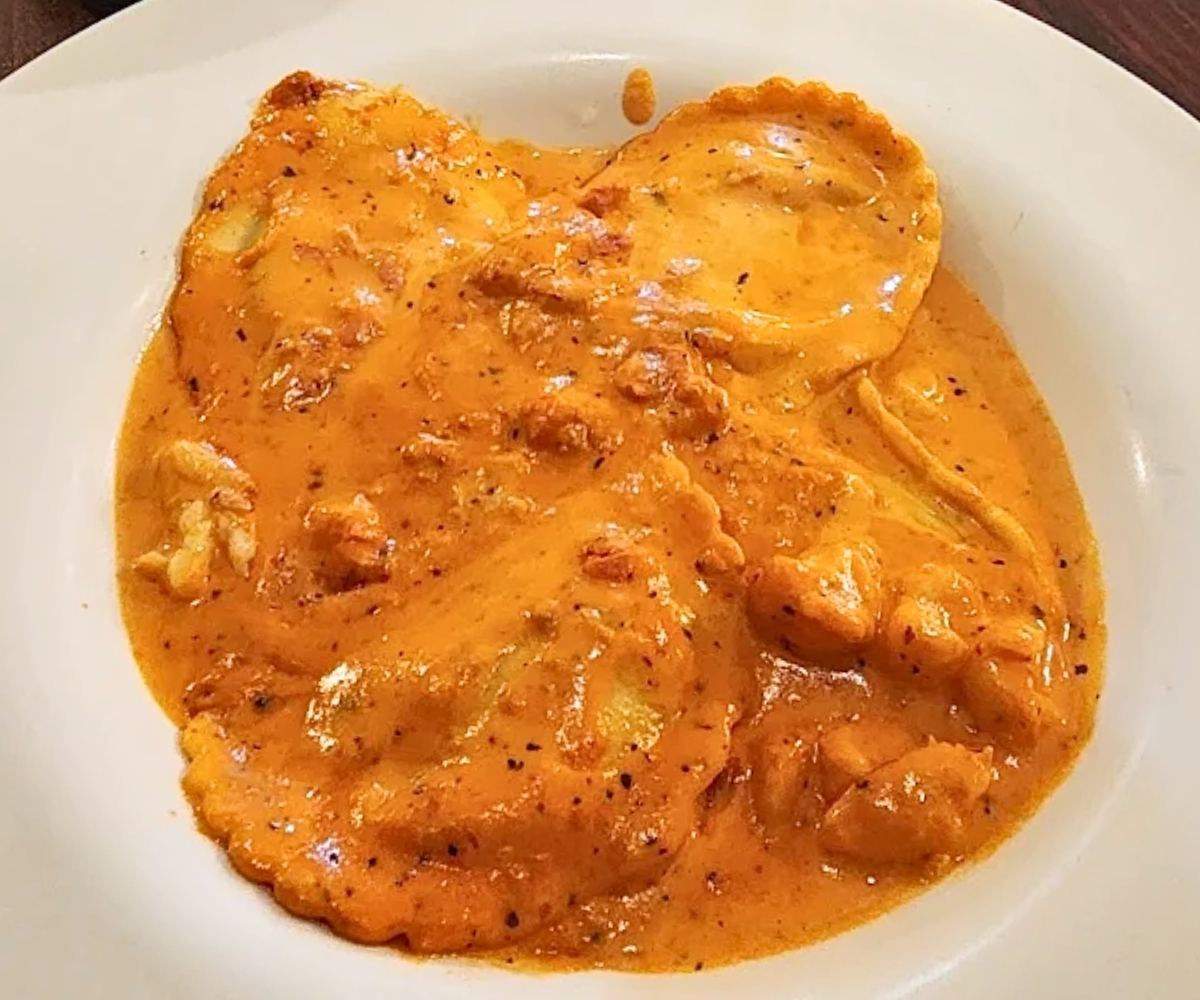 Lobster Ravioli at Luigi's in North Platte, Nebraska