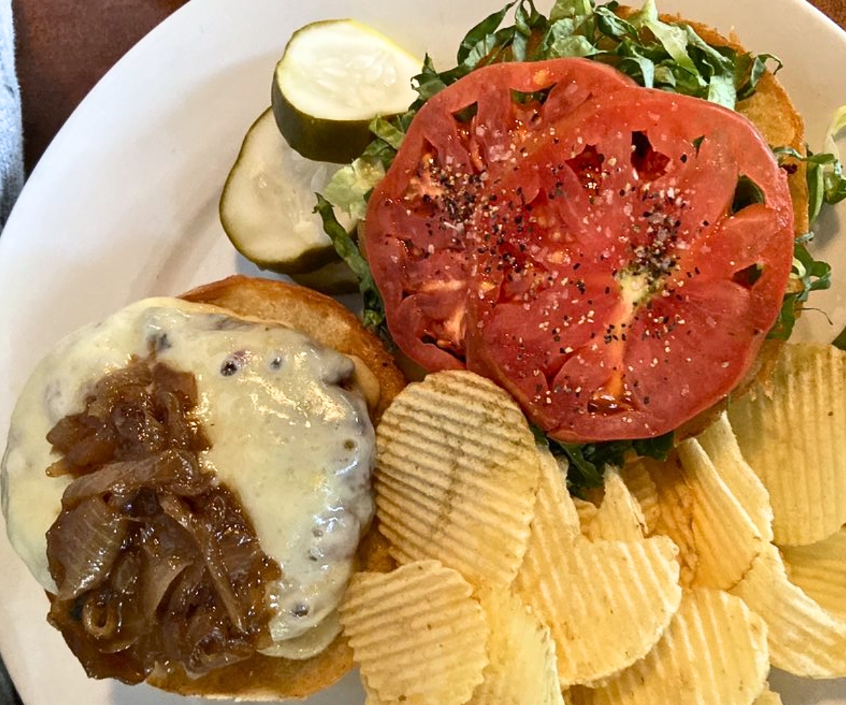 Twisted Olive Burger at Twisted Olive in Bethlehem, Pennsylvania