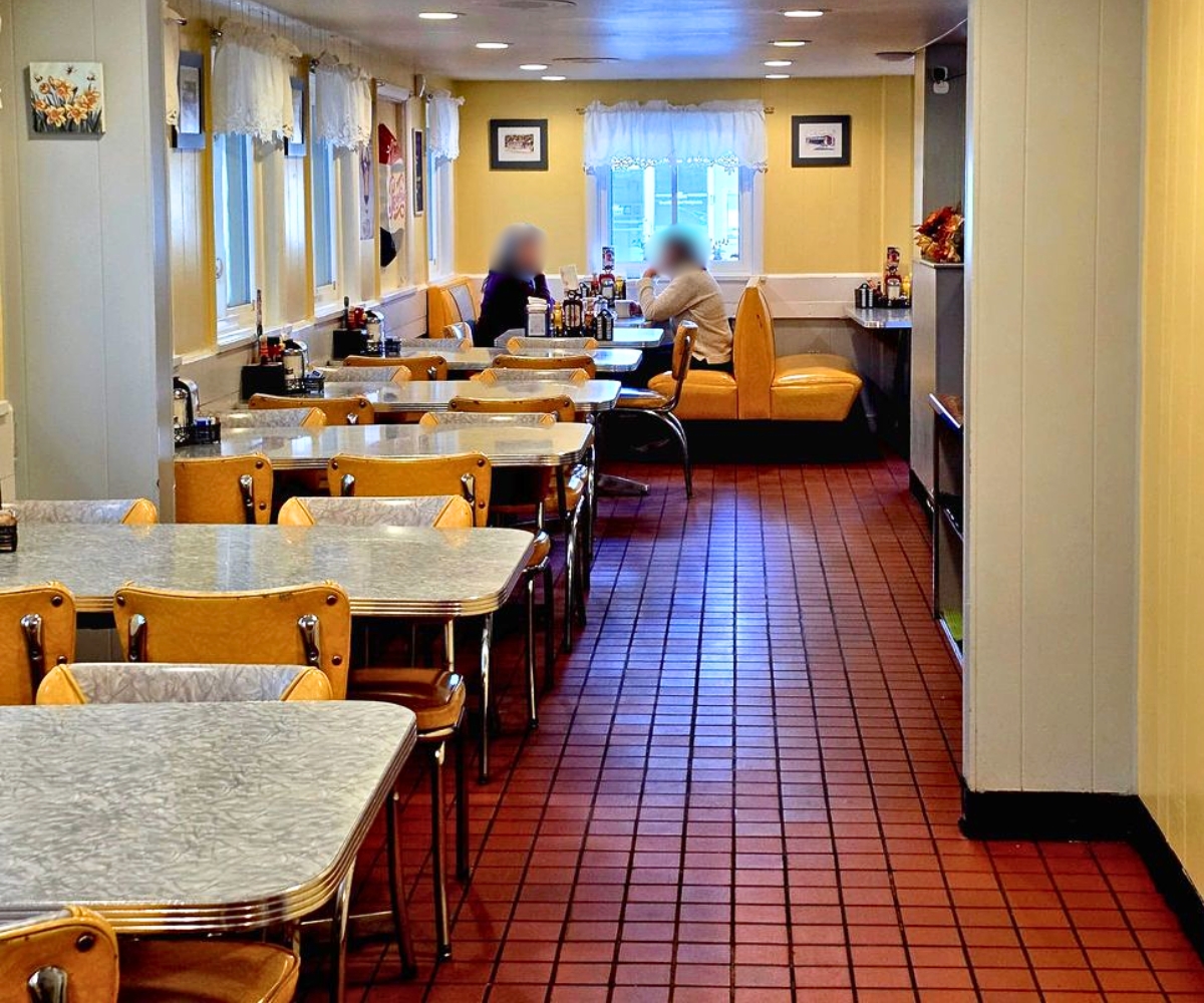 interior of Henry's Diner in Burlington, VT