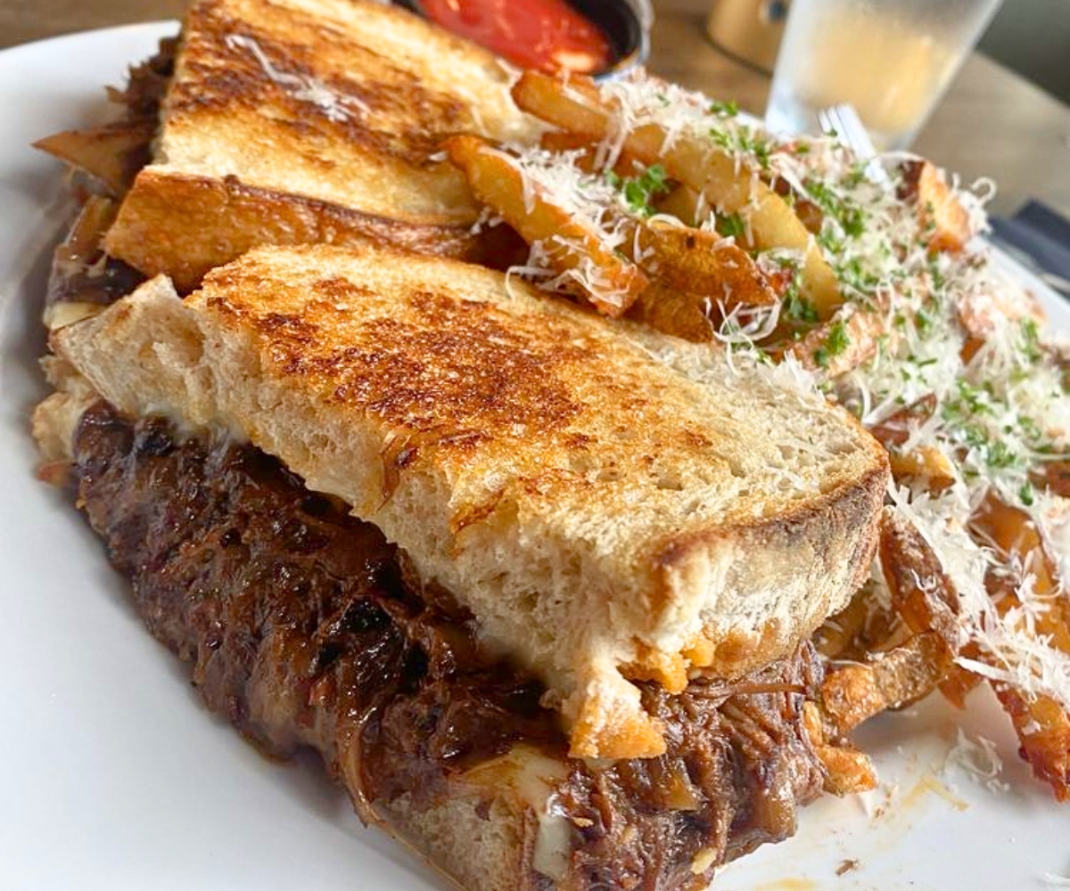 Short Rib Grilled Cheese at Modern Plate in Elmhurst, IL