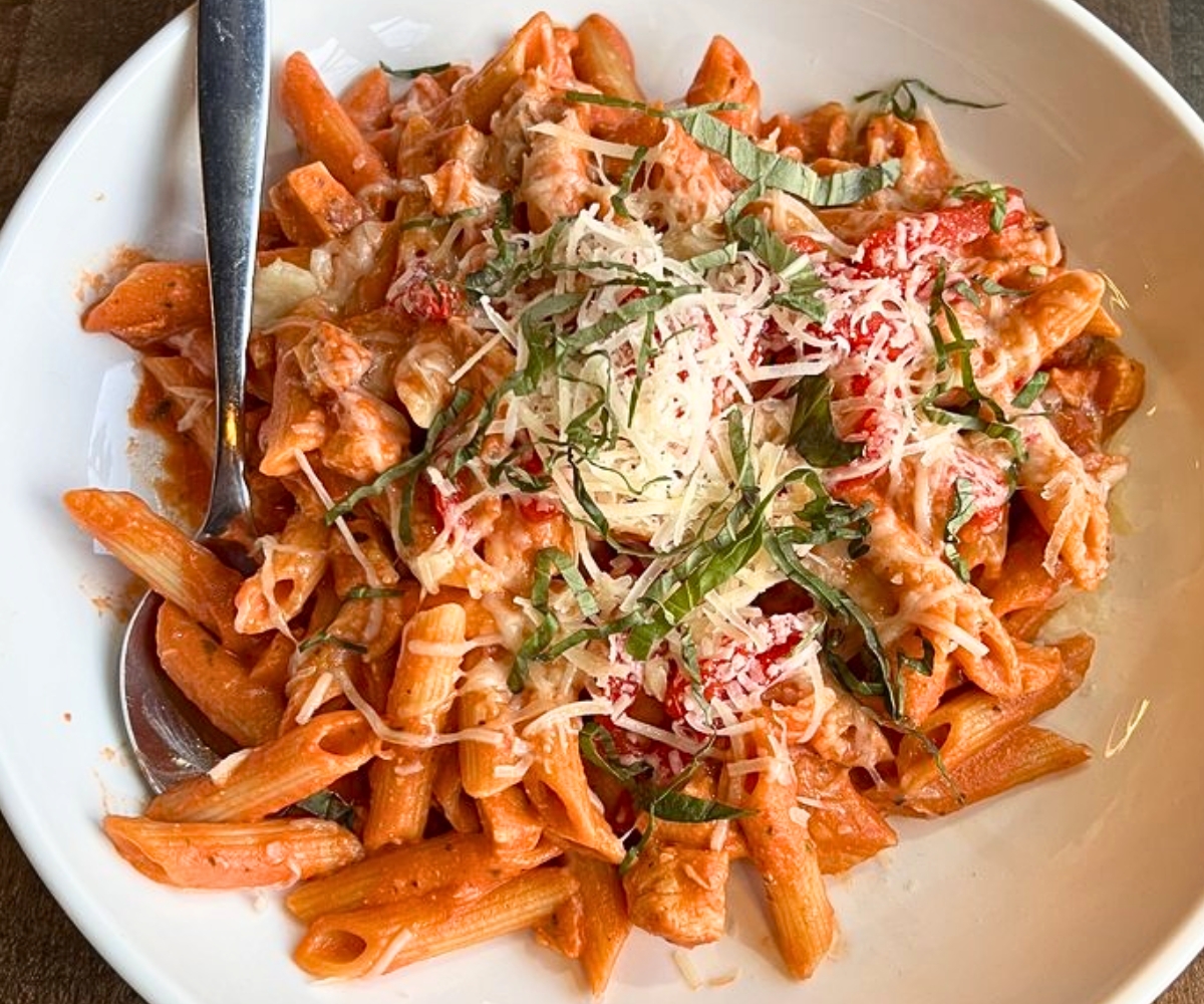 Penne a la Vodka at Modern Plate in Elmhurst, Illinois