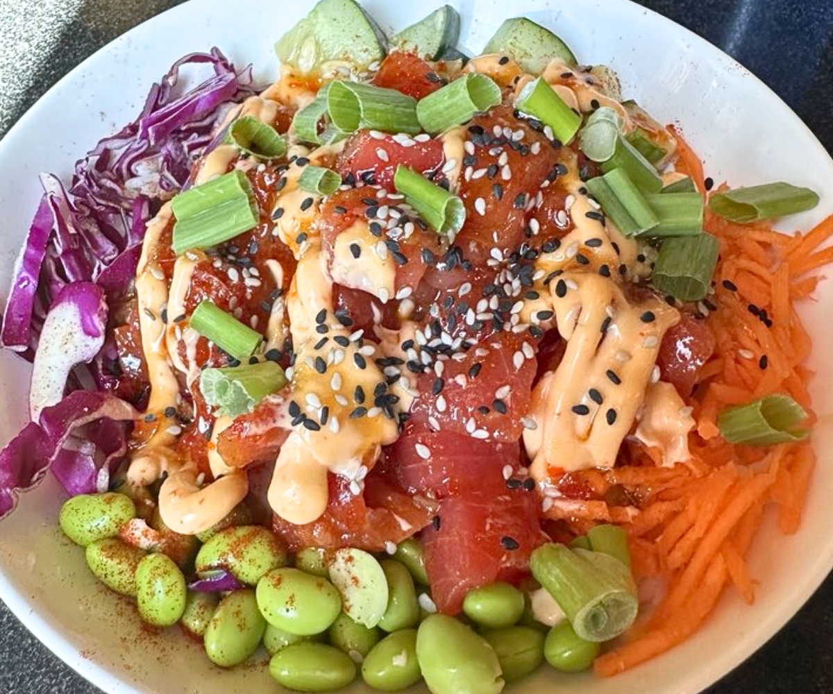 Tuna Poke Bowl at Lost Dog Cafe & Lounge in Binghamton, NY