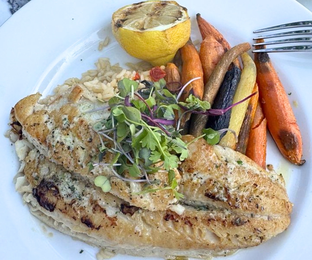 Pan-Fried Walleye at Modern Plate in Elmhurst, Illinois
