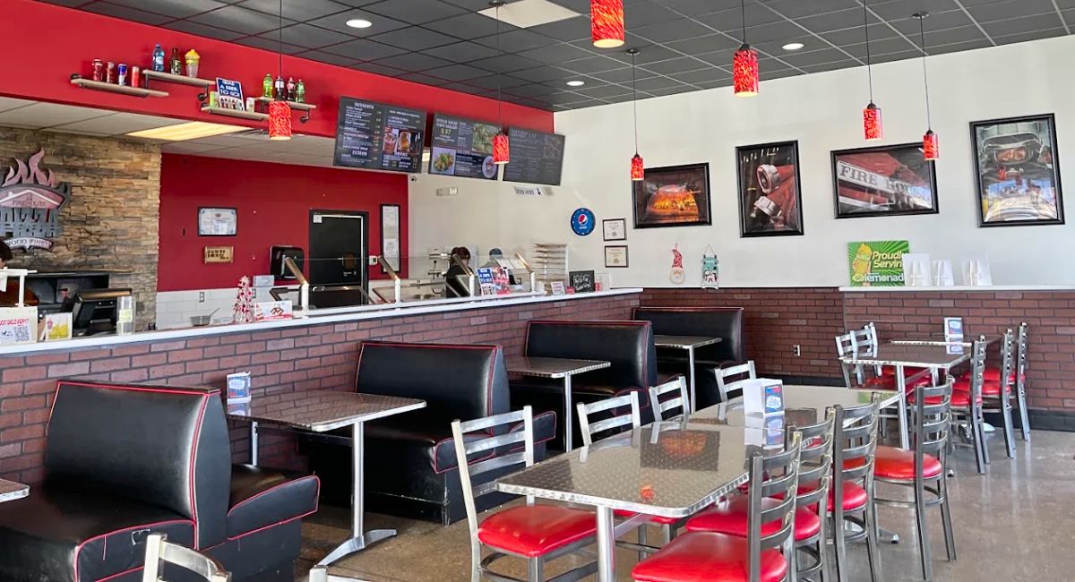 interior of Firehouse Pizza Wood Fired in Casper, Wyoming