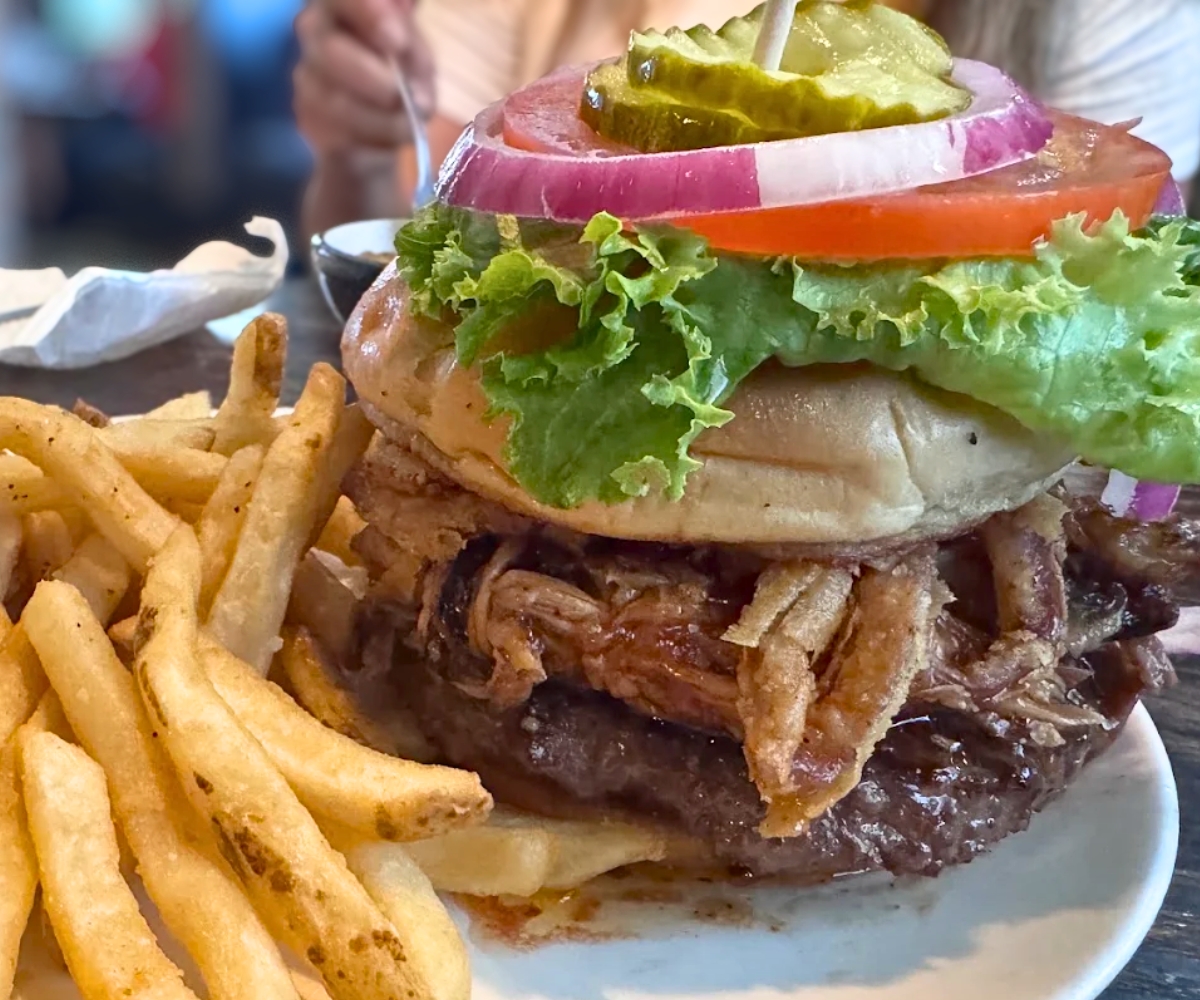 Jamie's Harrison Burger at amie's Local Flavor in Harrison, AR