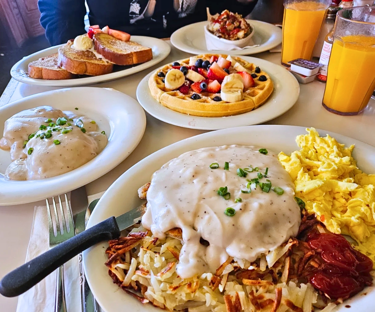 spread at First Awakenings in Salinas, California