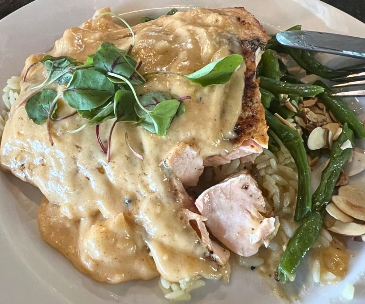 Salmon Thermidor at Prime On The Nine in Dodge City, Kansas
