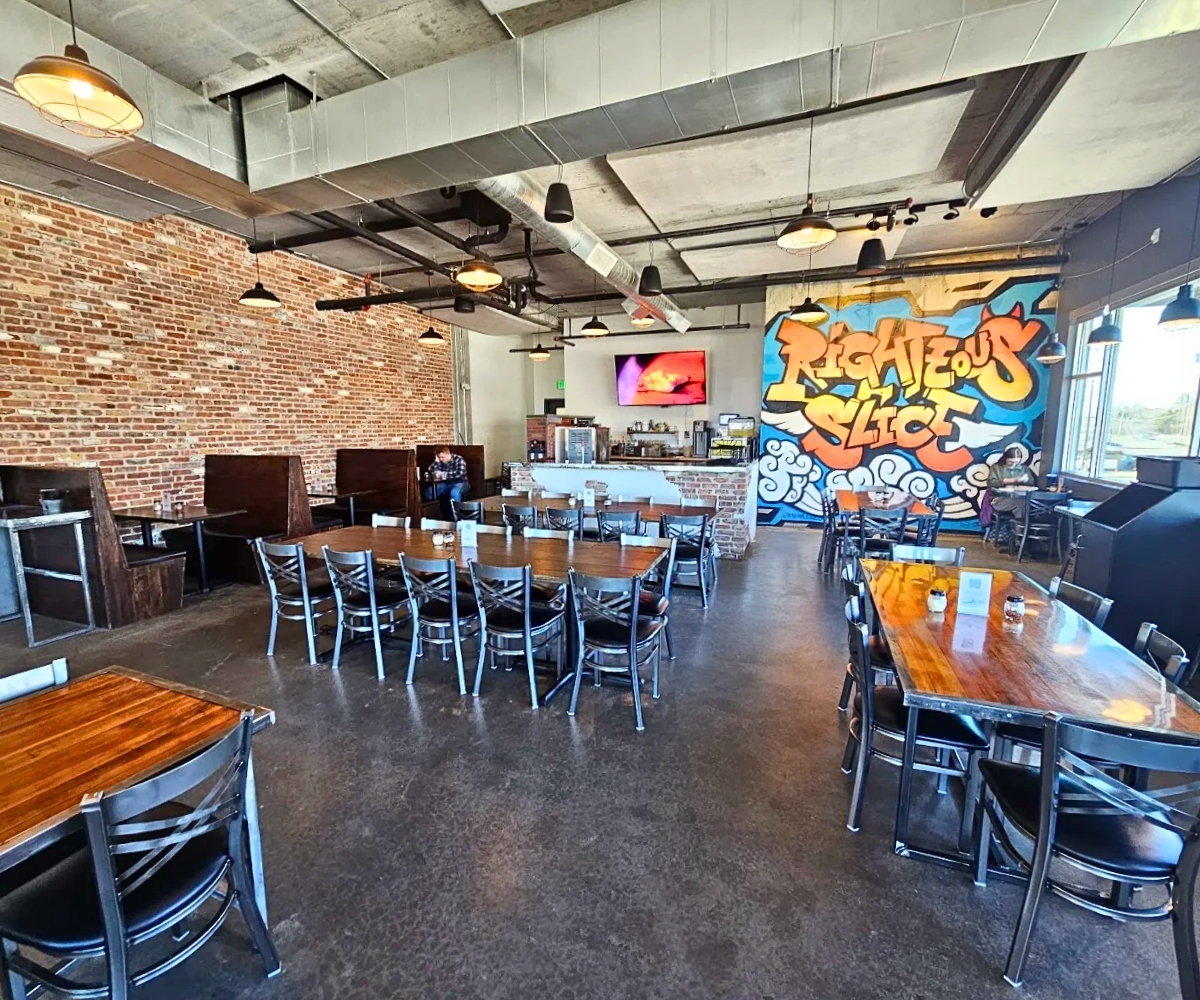 interior of Righteous Slice in Rexburg, ID