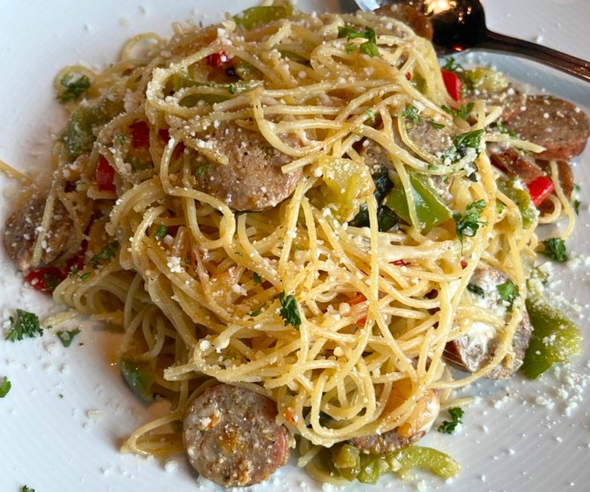 pasta at Venezia's in Russellville, Arkansas