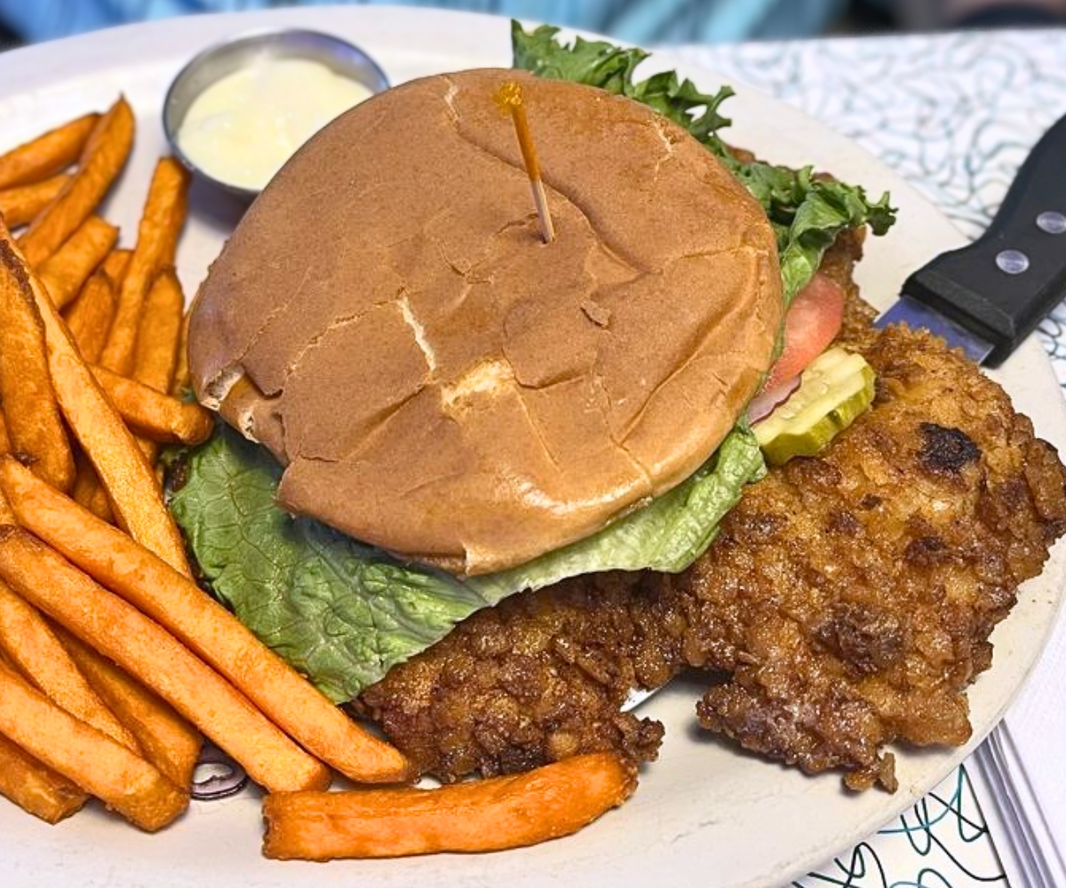 Pork Loin Burger at Hot Rods 50's Diner in Alcoa, Tennessee