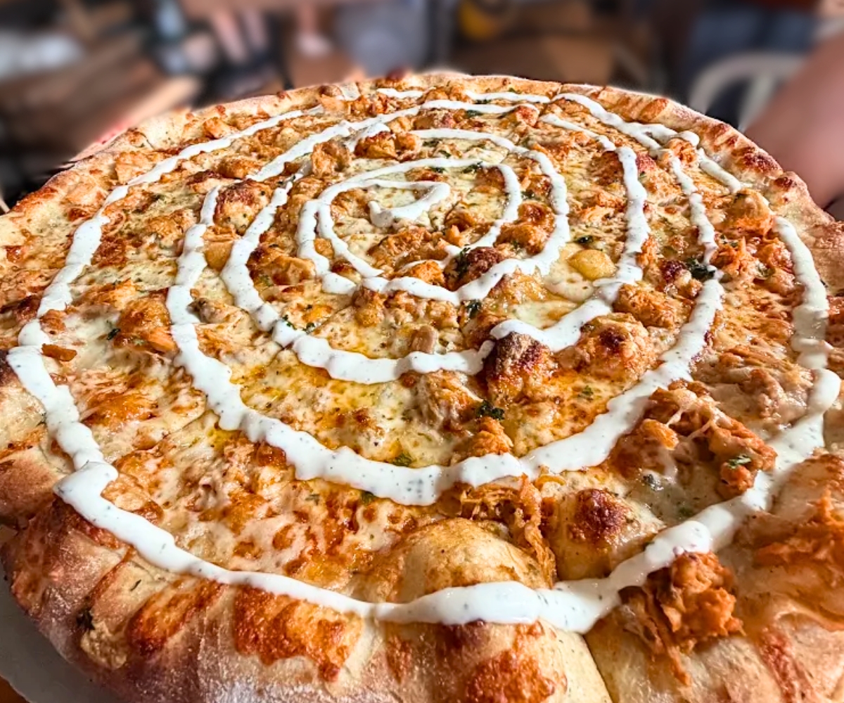 Buff Chick at Folino's Pizza in Shelburne, VT