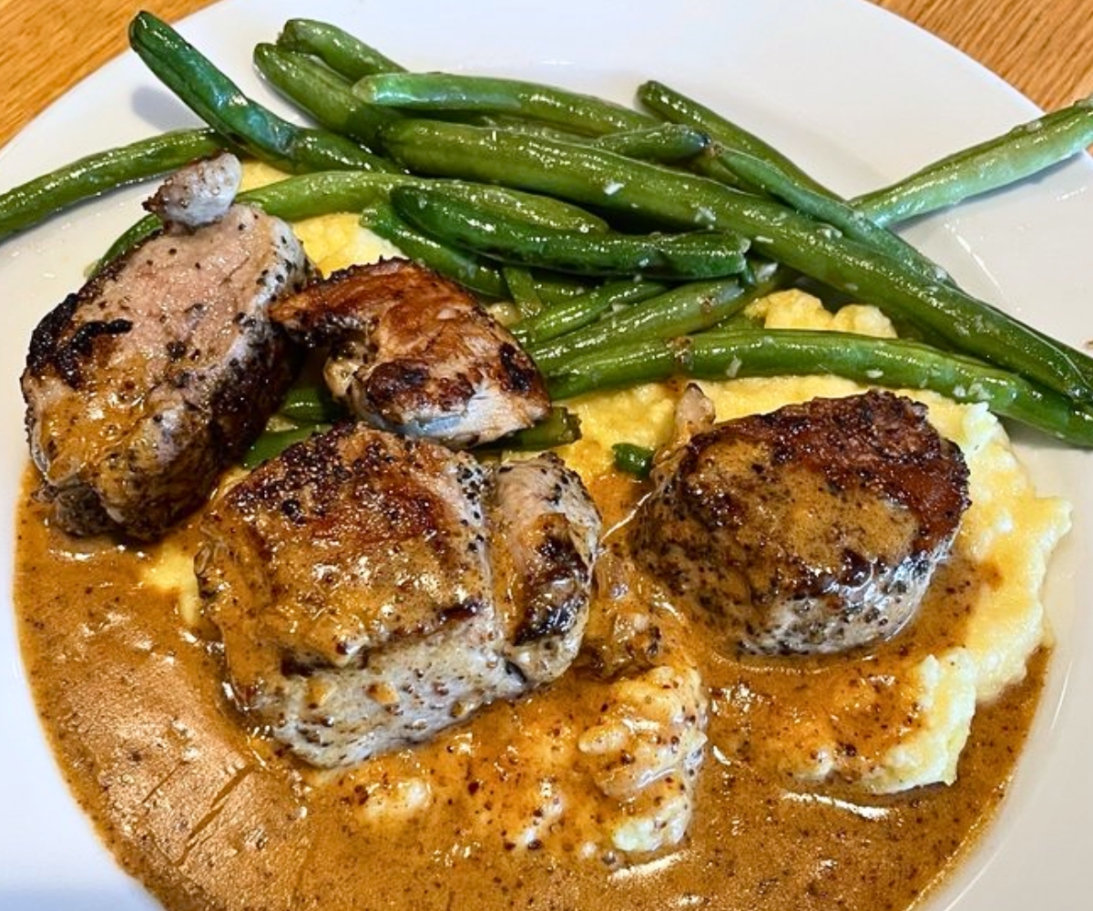Sakura Farms Pork Medallions at Liberty Street Kitchen in Pella, Iowa