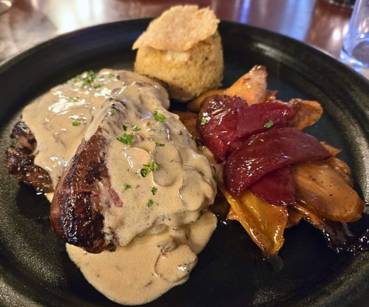 Steak Diane at Alma Bea in Shepherdstown, West Virginia