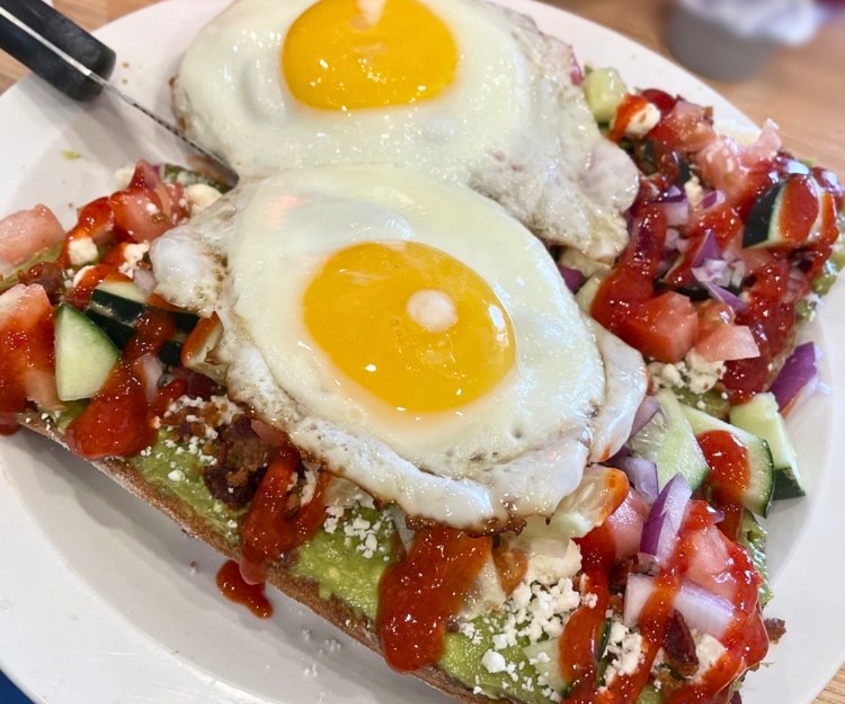 Loaded Avocado Toast at Sunny Day Cafe in Bel Air, Maryland