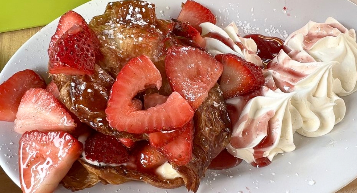 Raspberry N Cream Croissant at Sunny Day Cafe in Bel Air, Maryland