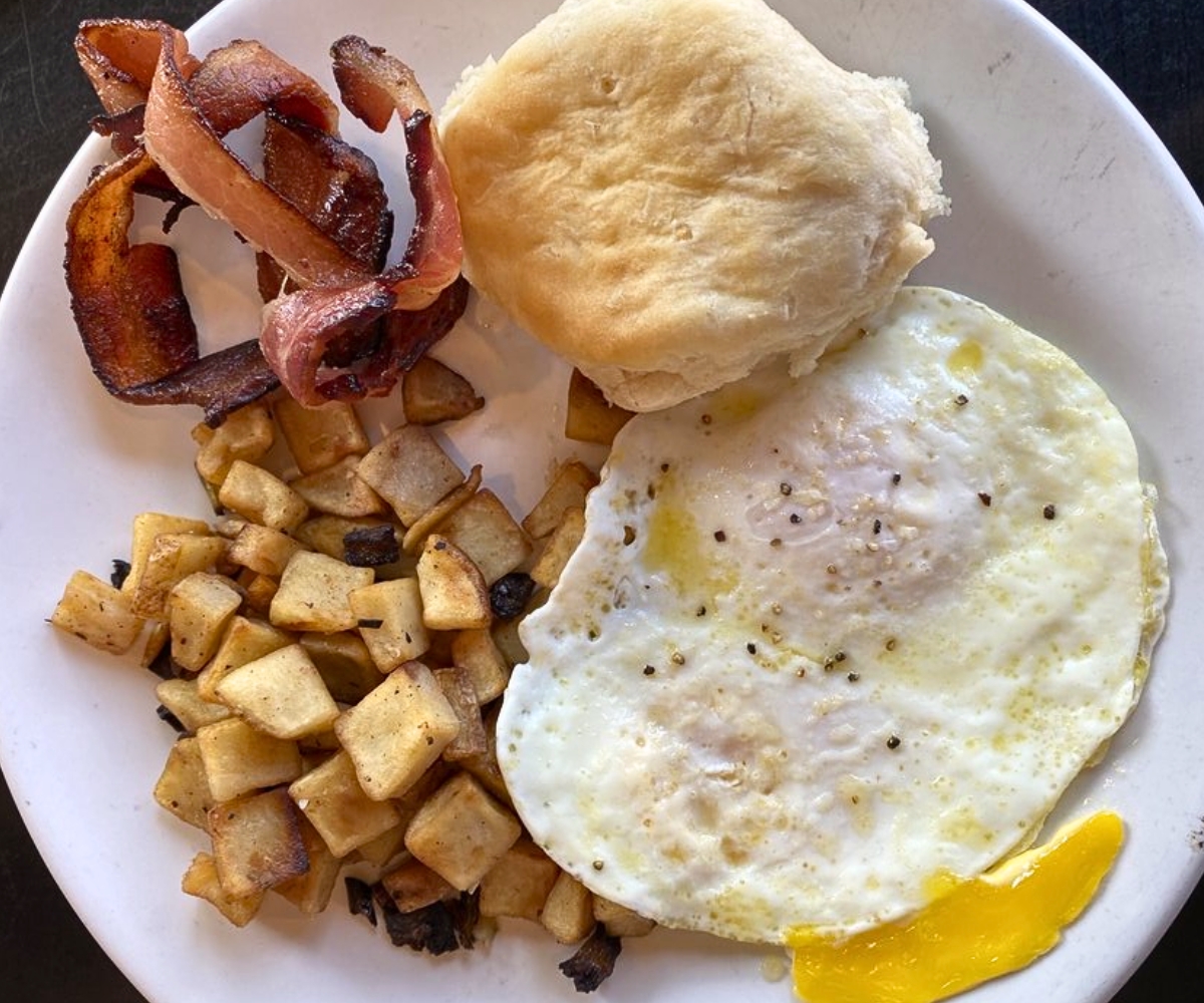 The Easy Breakfast at The Little Easy Cafe in Natchez, Mississippi