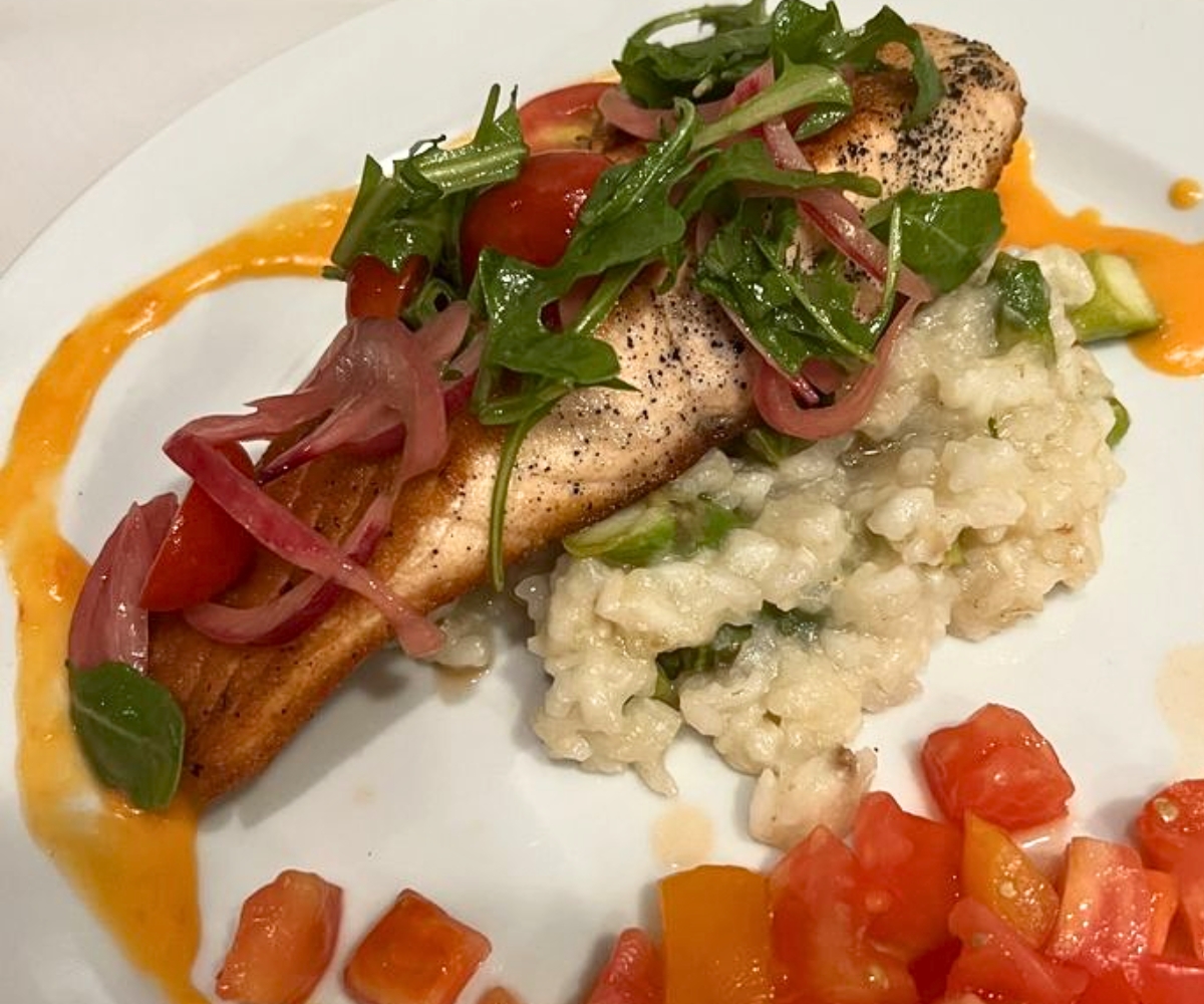salmon at Liberty Street Kitchen in Pella, IA