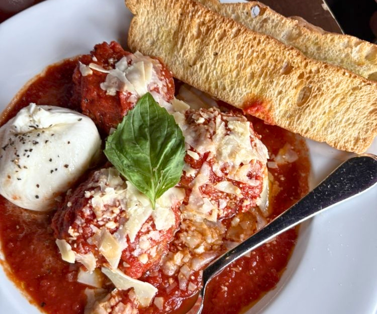 Meatballs at Artisan 179 in Pewaukee, WI